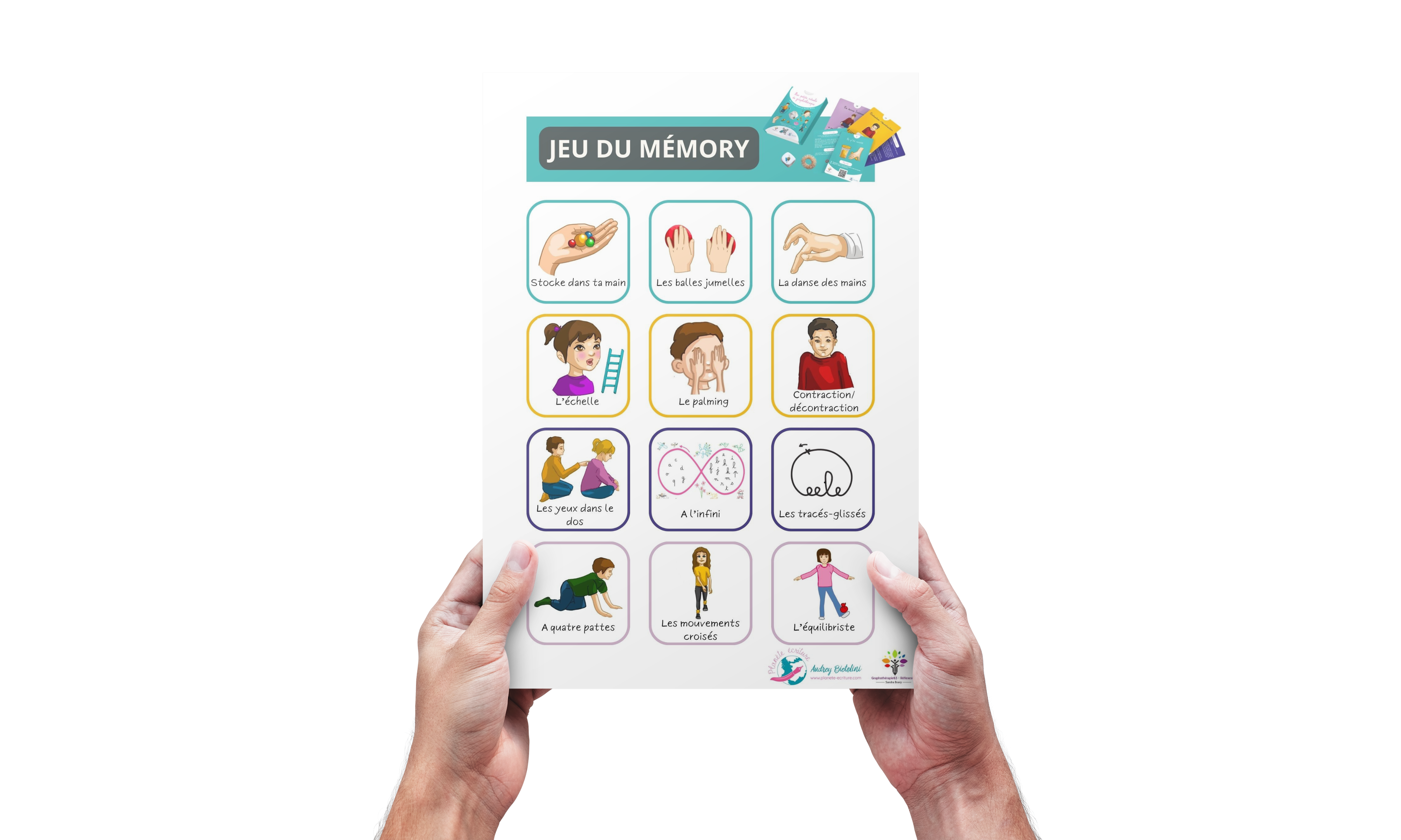 Jeu du Mémory Mes petits rituels de graphothérapie – Image 2