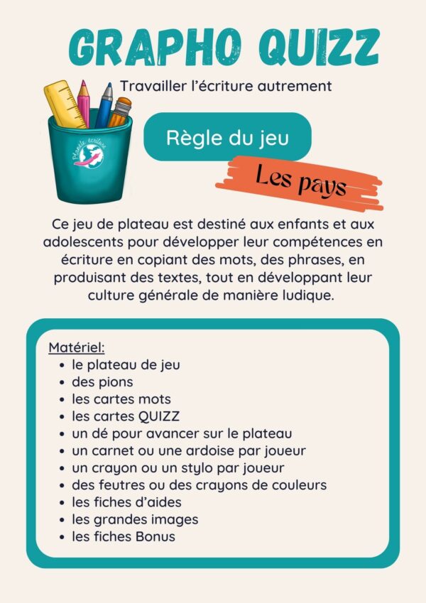Grapho Quizz "Les pays"