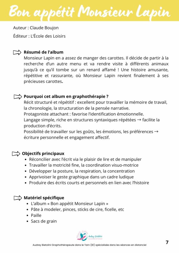 Comment se réconcilier avec l'écriture Bon appétit Monsieur Lapin – Image 3