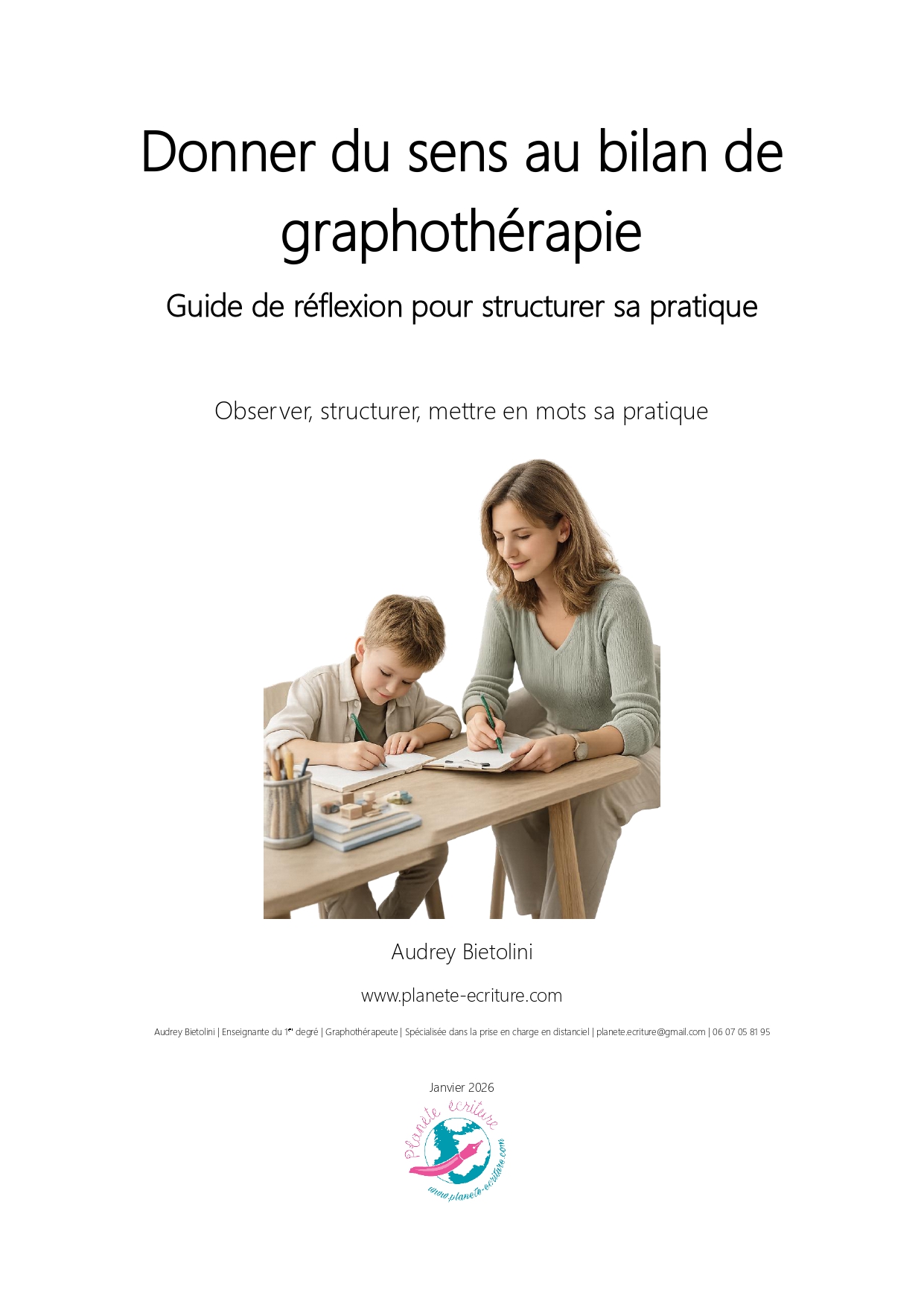 Guide Donner du sens au bilan de graphothérapie