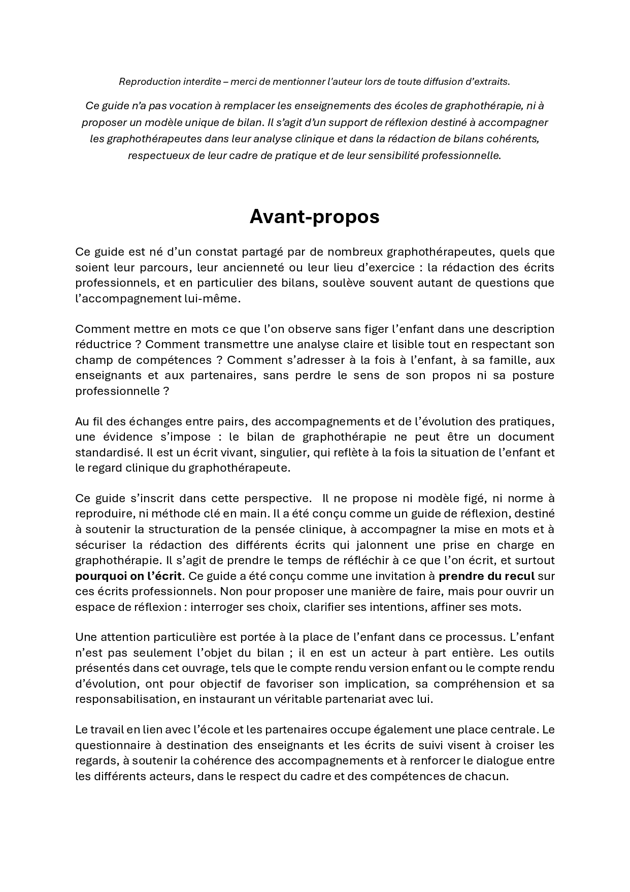 Guide Donner du sens au bilan de graphothérapie – Image 2