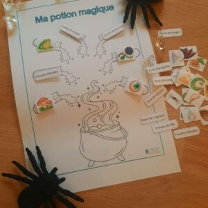 Ma potion magique – Jeu de manipulation et d'écriture à imprimer | Manipul'Écriture